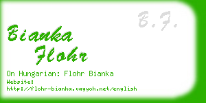 bianka flohr business card